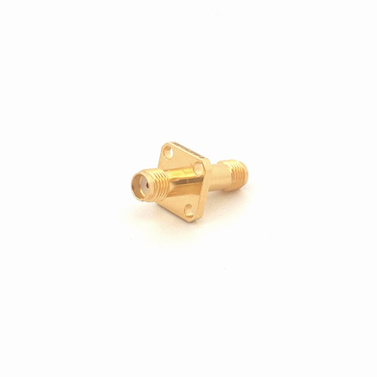 Coaxial Adapter 4 Hole Flange SMA Female to SMA Female