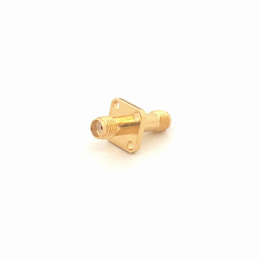Coaxial Adapter 4 Hole Flange SMA Female to SMA Female
